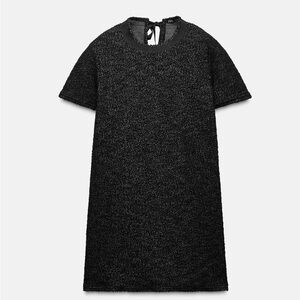 ZARA Textured Short Sleeve Dress – Size M